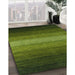 Contemporary Dark Forest Green Modern Rug in Family Room, con1781