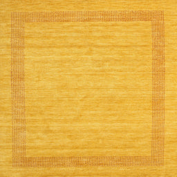 Square Contemporary Deep Yellow Modern Rug, con1782