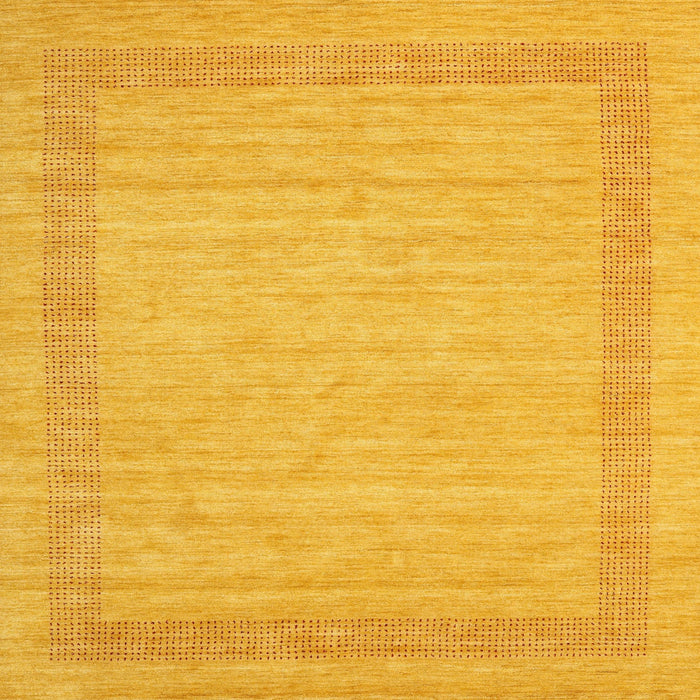 Sideview of Machine Washable Contemporary Deep Yellow Rug, wshcon1782