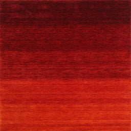 Square Contemporary Red Modern Rug, con1783