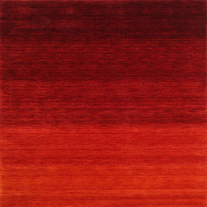 Sideview of Machine Washable Contemporary Red Rug, wshcon1783