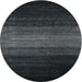 Square Machine Washable Contemporary Charcoal Black Rug, wshcon1784