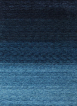 Machine Washable Contemporary Night Blue Rug, wshcon1785