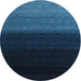 Sideview of Contemporary Blue Modern Rug, con1785