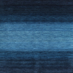 Sideview of Machine Washable Contemporary Deep-Sea Blue Rug, wshcon1786