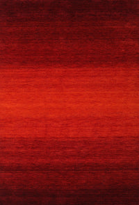 Machine Washable Contemporary Red Rug, wshcon1788