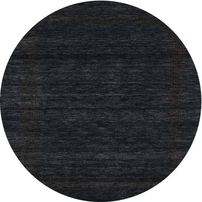 Sideview of Contemporary Gunmetal Green Modern Rug, con1789