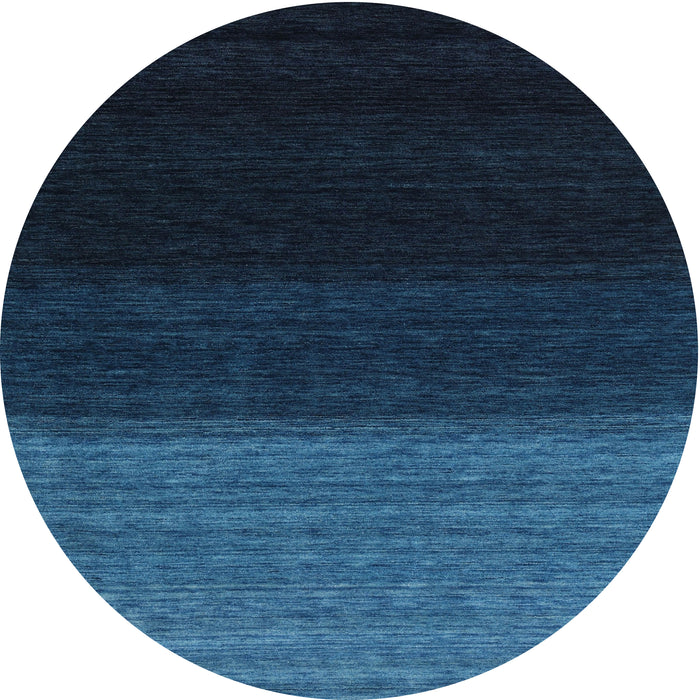 Square Machine Washable Contemporary Night Blue Rug, wshcon1790