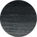 Sideview of Contemporary Charcoal Black Modern Rug, con1791