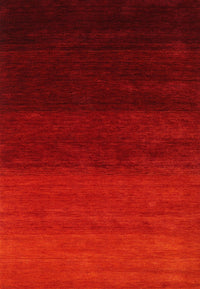 Machine Washable Contemporary Red Rug, wshcon1792