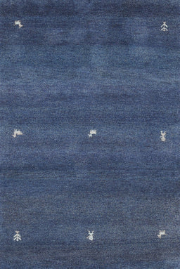 Machine Washable Contemporary Steel Blue Rug, wshcon1795