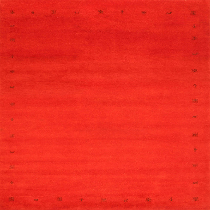 Sideview of Machine Washable Contemporary Red Rug, wshcon1796