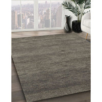 Contemporary Army Brown Modern Rug, con1797