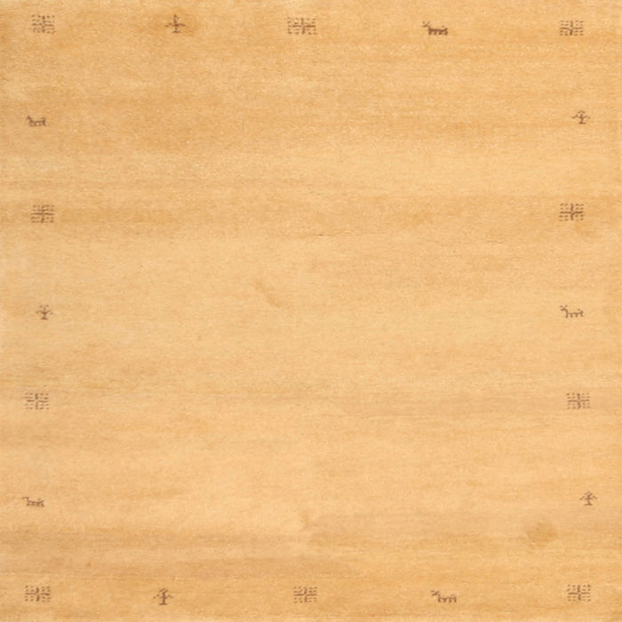 Square Contemporary Orange Modern Rug, con1799