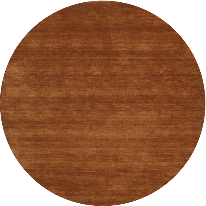 Sideview of Contemporary Mahogany Brown Modern Rug, con17