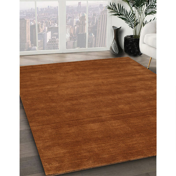 Machine Washable Contemporary Mahogany Brown Rug in a Family Room, wshcon17