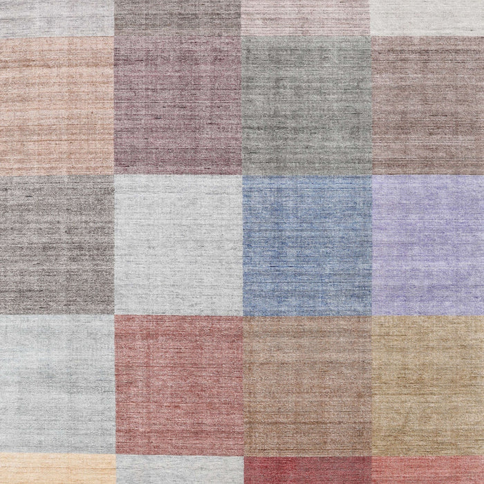 Machine Washable Contemporary Pale Silver Gray Rug, wshcon1801