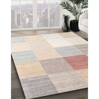 Contemporary Tan Brown Modern Rug, con1803