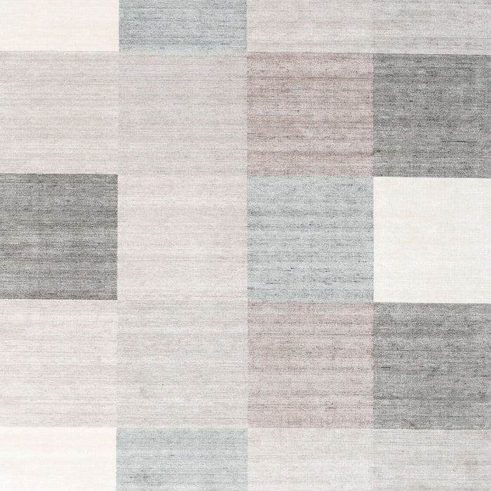 Machine Washable Contemporary Silver Pink Rug, wshcon1805