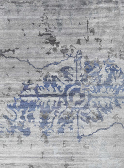 Contemporary Silver Gray Modern Rug, con1808