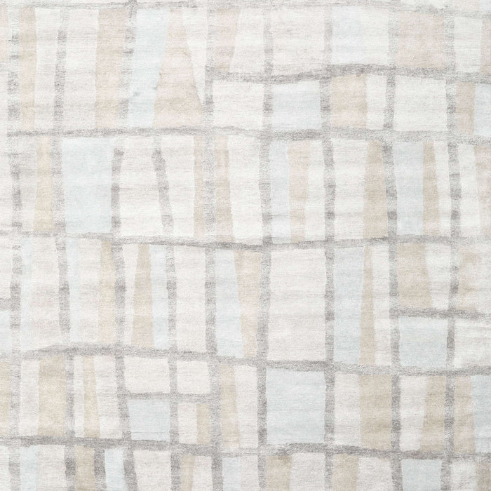 Machine Washable Contemporary Platinum Gray Rug, wshcon1809