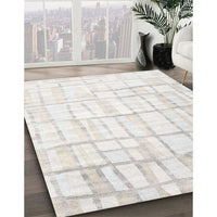 Contemporary Platinum Gray Modern Rug, con1809