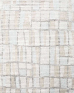 Contemporary Platinum Gray Modern Rug, con1809