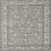 Sideview of Machine Washable Contemporary Granite Gray Rug, wshcon180