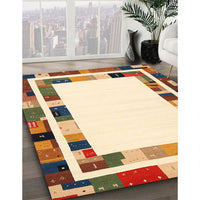 Contemporary Golden Blonde Gold Modern Rug, con1810