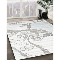 Contemporary Silver Gray Modern Rug, con1811