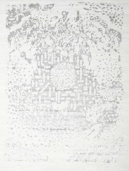 Machine Washable Contemporary Pearl White Beige Rug, wshcon1812