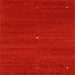 Square Contemporary Neon Red Modern Rug, con1813