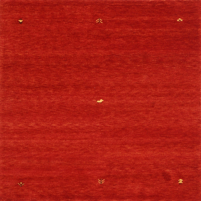 Sideview of Machine Washable Contemporary Neon Red Rug, wshcon1813