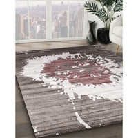 Contemporary Rosy Purple Modern Rug, con1814