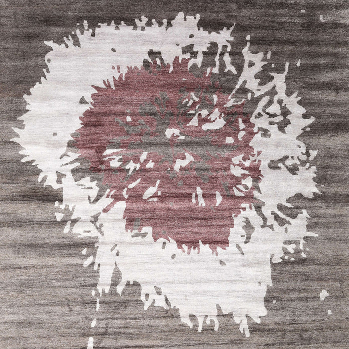 Machine Washable Contemporary Rosy-Finch Purple Rug, wshcon1814