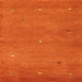 Sideview of Machine Washable Contemporary Orange Red Rug, wshcon1817