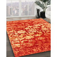 Contemporary Orange Modern Rug, con1819