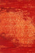Machine Washable Contemporary Orange Red Rug, wshcon1820