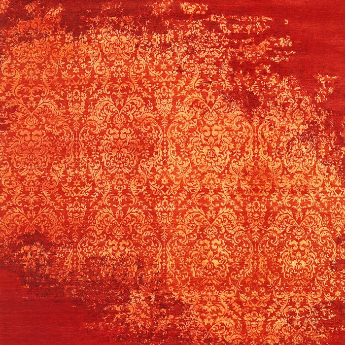 Contemporary Orange Red Modern Rug, con1820