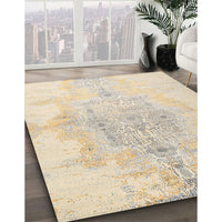 Contemporary Golden Blonde Gold Modern Rug, con1825