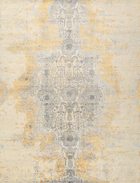 Machine Washable Contemporary Gold Rug, wshcon1825