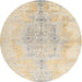 Sideview of Contemporary Golden Blonde Gold Modern Rug, con1825