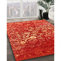 Contemporary Red Modern Rug, con1826