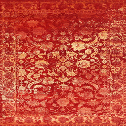 Square Contemporary Red Modern Rug, con1826