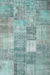 Machine Washable Contemporary Tiffany Blue Rug, wshcon1827