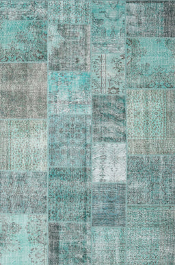Contemporary Tiffany Blue Modern Rug, con1827