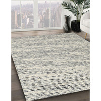 Contemporary Gunmetal Gray Modern Rug, con1841