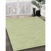 Contemporary Khaki Gold Modern Rug, con1847