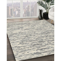 Contemporary Gunmetal Gray Modern Rug, con1849