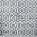 Square Contemporary Light Gray Trellis Rug, con1851